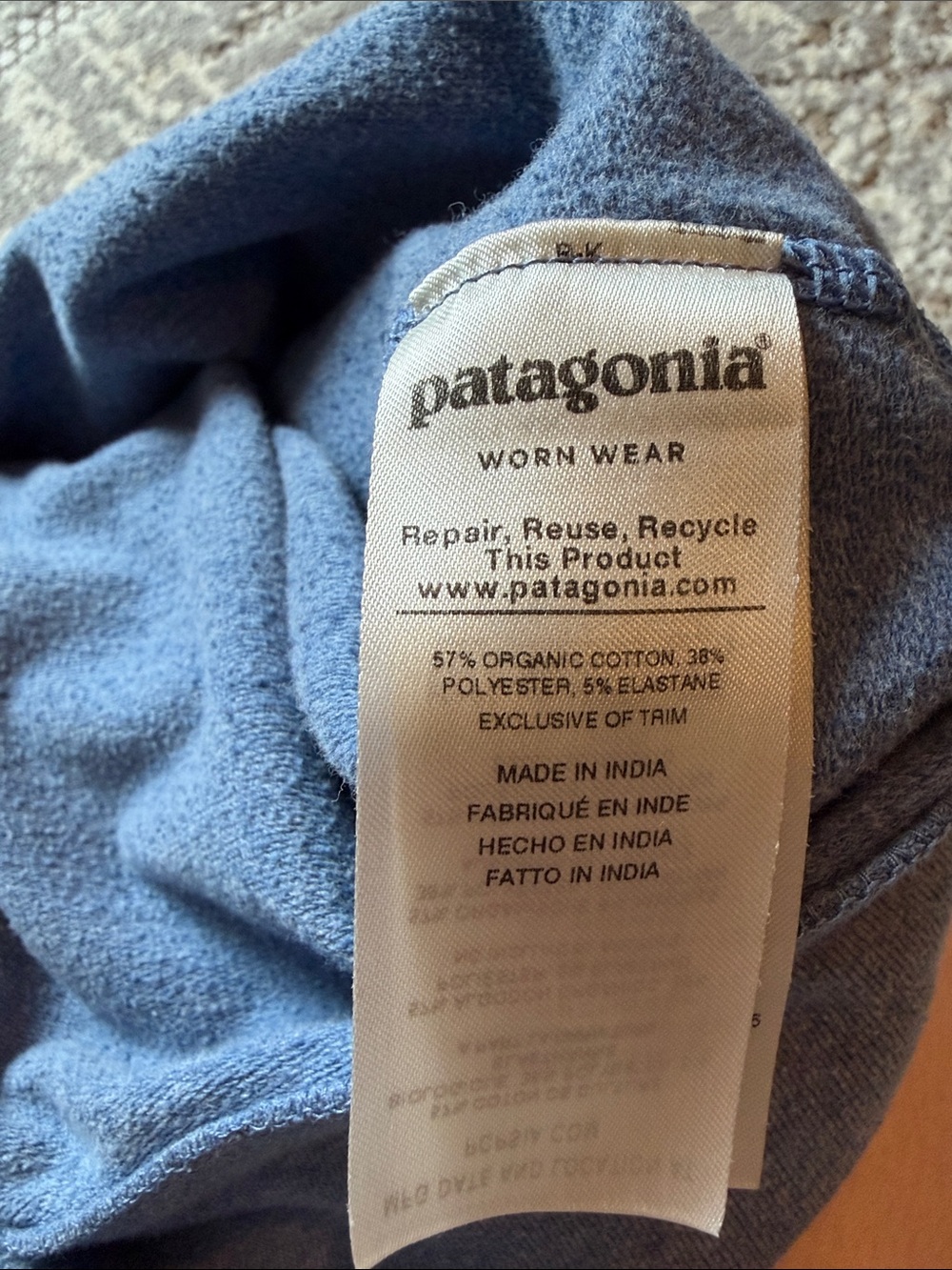 Patagonia Blue Crewneck Sweatshirt - Picture 4 of 5